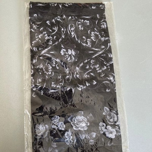 Women's scarf new, black and white