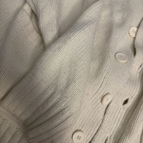 Zara unisex warm cardigan, white beige, size M