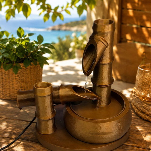 ZenFlow bamboo tabletop decorative fountain made to order