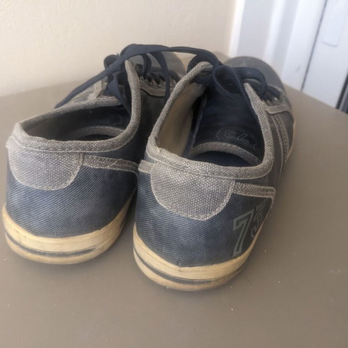Sprox men's sneakers denim style used, blue, size 41