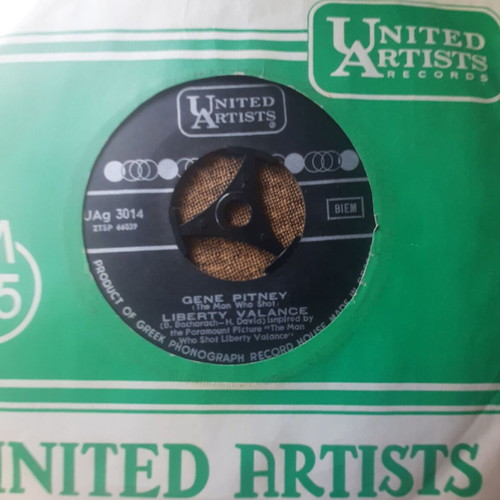 Gene Pitney Liberty Valance Take It Like A Man 7" Single used, pop