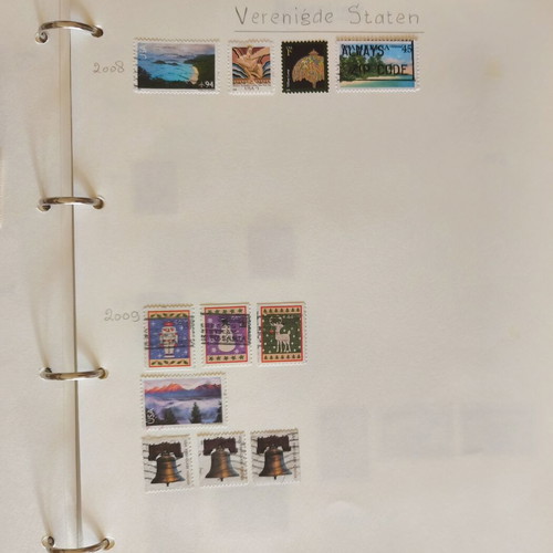 USA Stamp Collection 2008–2009 used with original presentation sheet