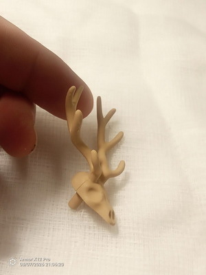 Playmobil decorative deer antler skull accessory like new