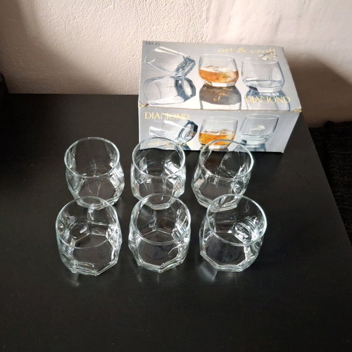 Whisky glasses set of 6, unused in box