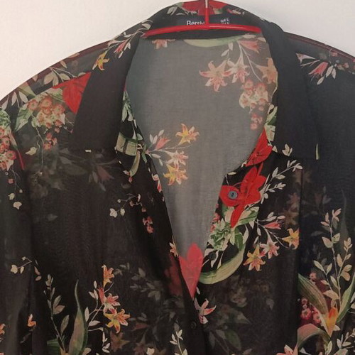 Bershka asymmetrical floral dress like new, size M-L