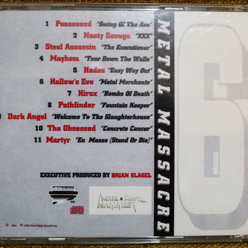 Metal Massacre VI CD compilation used, Metal Blade Records