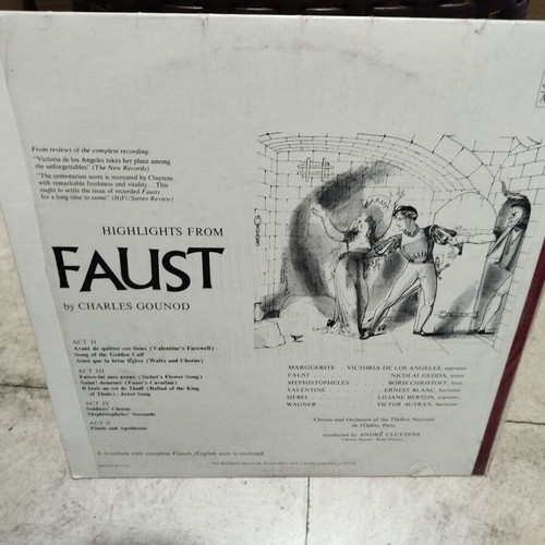 Gounod Faust Highlights vinyl record used, classical