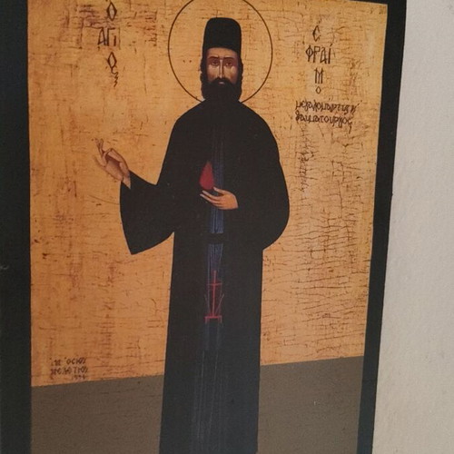 Saint Ephraim icon like new, wooden, standard size
