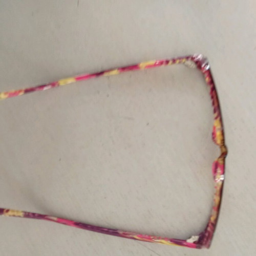 Relaxing glasses without myopia prescription like new, pink multicolor
