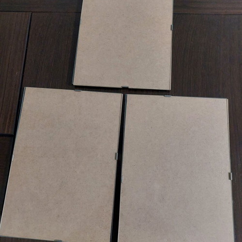 Frames without border 21 x 29.5 cm, new, set of 3 pieces