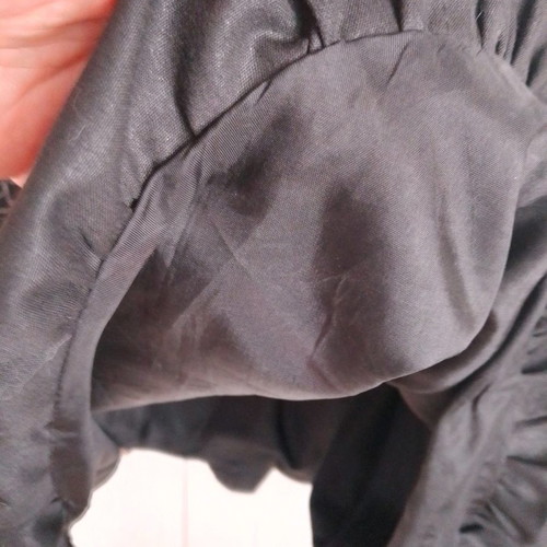 Mat black skirt used with special hem, waist 50, size XL