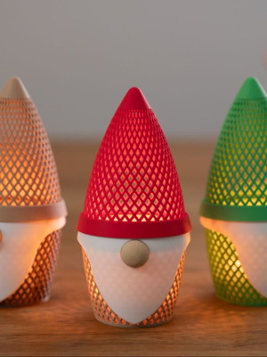 Christmas gnome lights set of 3 made to order