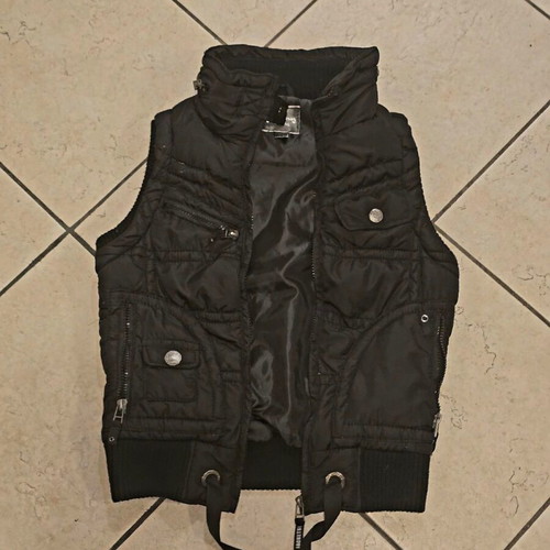 Stradivarius black vest, sizes S and M