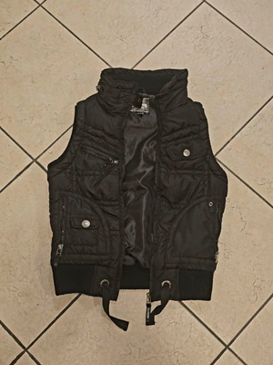 Stradivarius black vest, sizes S and M