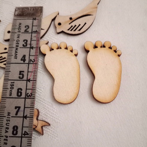 Wooden elements new, pack of 14 pieces