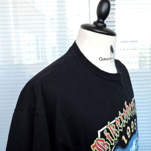 Vintage Motorcycle 1995 Biketoberfest Daytona Beach Black Tee T-Shirt Mens Size XL like new