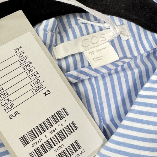 COS nightwear set size XS-S blue and white striped new