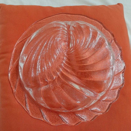 IVV Italy Selezione Shell 1980 Retro Glass Serving Tray