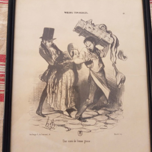 Set of 2 engravings like new, framed 33x27 cm