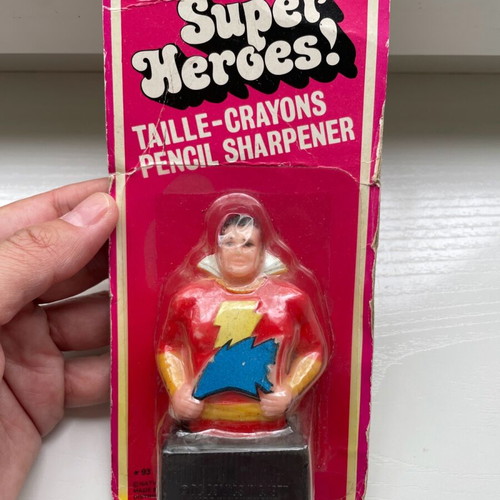 Shazam vintage 1975 pencil sharpener sealed new