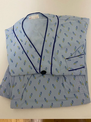Men's pajamas new, black and blue