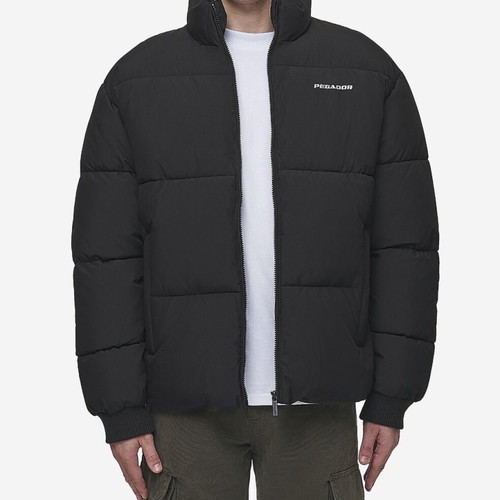 Pegador Solin Puffer Jacket new, men's winter black, M-L oversized