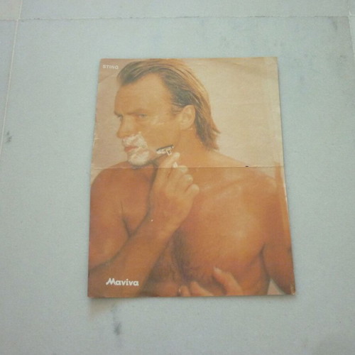 Ron Moss Bold and the Beautiful / Sting double collectible poster used