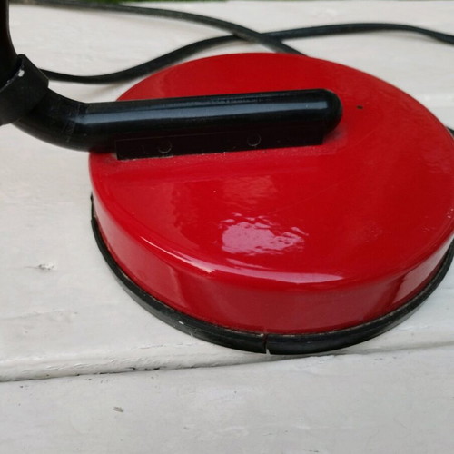 Desk and bedside lamp used, red