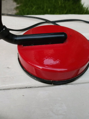 Desk and bedside lamp used, red
