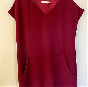 Helmi dark red oversized dress S