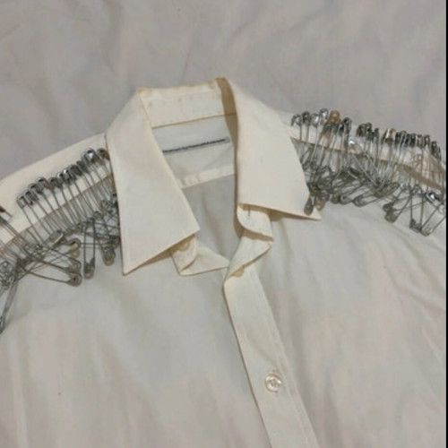 Zara handmade shirt used, white