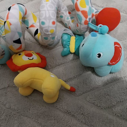 Baby hanging toy used for stroller or crib