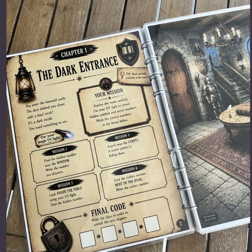 The Dark Castle Escape Room for Kids in English, new