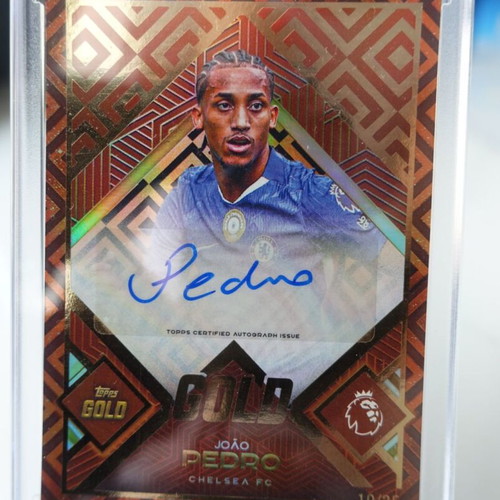 Topps Premier League Gold 2025-26 Joao Pedro Autograph Card Chelsea FC