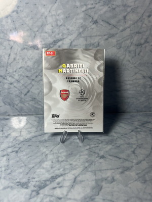 2025-26 Topps Chrome UEFA Power Players PP-3 Gabriel Martinelli Arsenal FC card