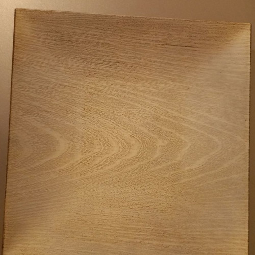 Decorative serving platter new, wood-like design, gray color