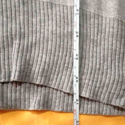 Essentiel women's grey knitted blouse dress with wool and cotton, size M like new