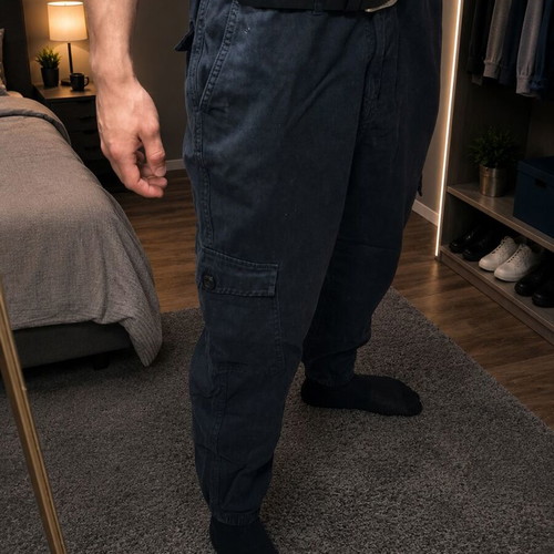 Lager157 cargo pants black like new, size M and L