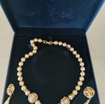 Swarovski jewelry set used with necklace and clip-on earrings