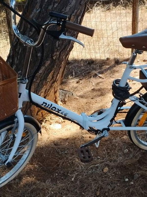 Nilox J1 electric bike folding, new, white with brown details