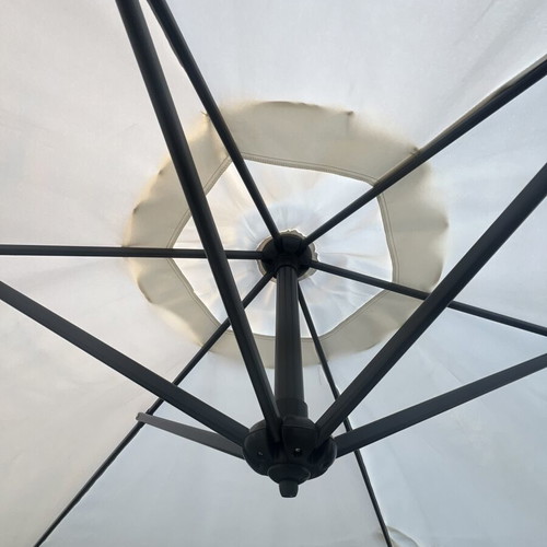Large veranda umbrella used, garden and balcony