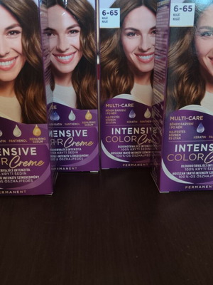 Palette 6-65 Nugat Intensive Color Creme hair dye, set of 4
