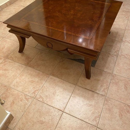 Solid Walnut Coffee Table 100cm x 100cm x 44cm like new