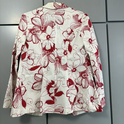 Floral jacket Magnetie per donna large, like new, white and red