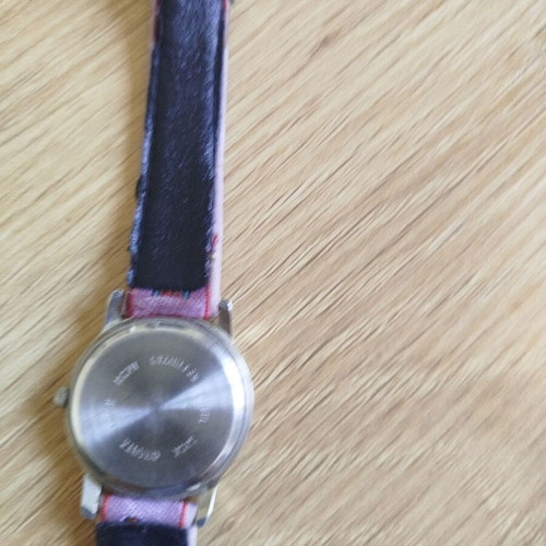 Flik Flak Hercules Disney Vintage wristwatch used, pink and silver