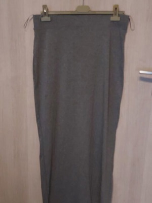 H&M cotton elastic long skirt like new, gray