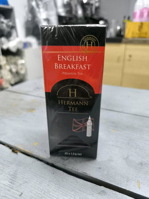 Hermann tee English Breakfast 25 tea bags black tea new