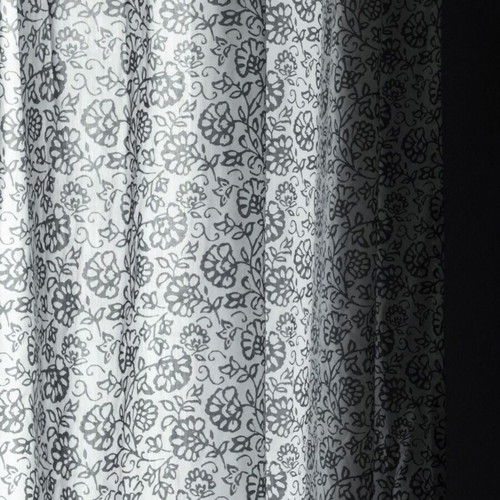 IKEA Mjolkort curtains 2 panels like new, floral blue white