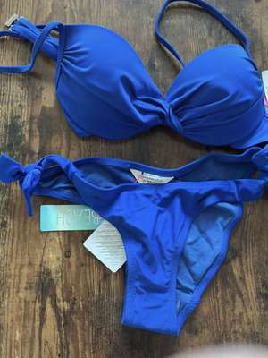 Accessorize bikini set, royal blue, XS / 34