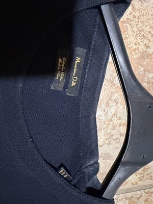 Massimo Dutti blouse size Large like new, white and blue